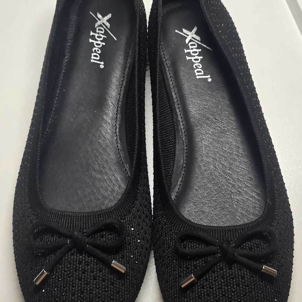 Xappeal | Women's | Black | Ballet Flats | Size 11 | Worn Once On Carpet